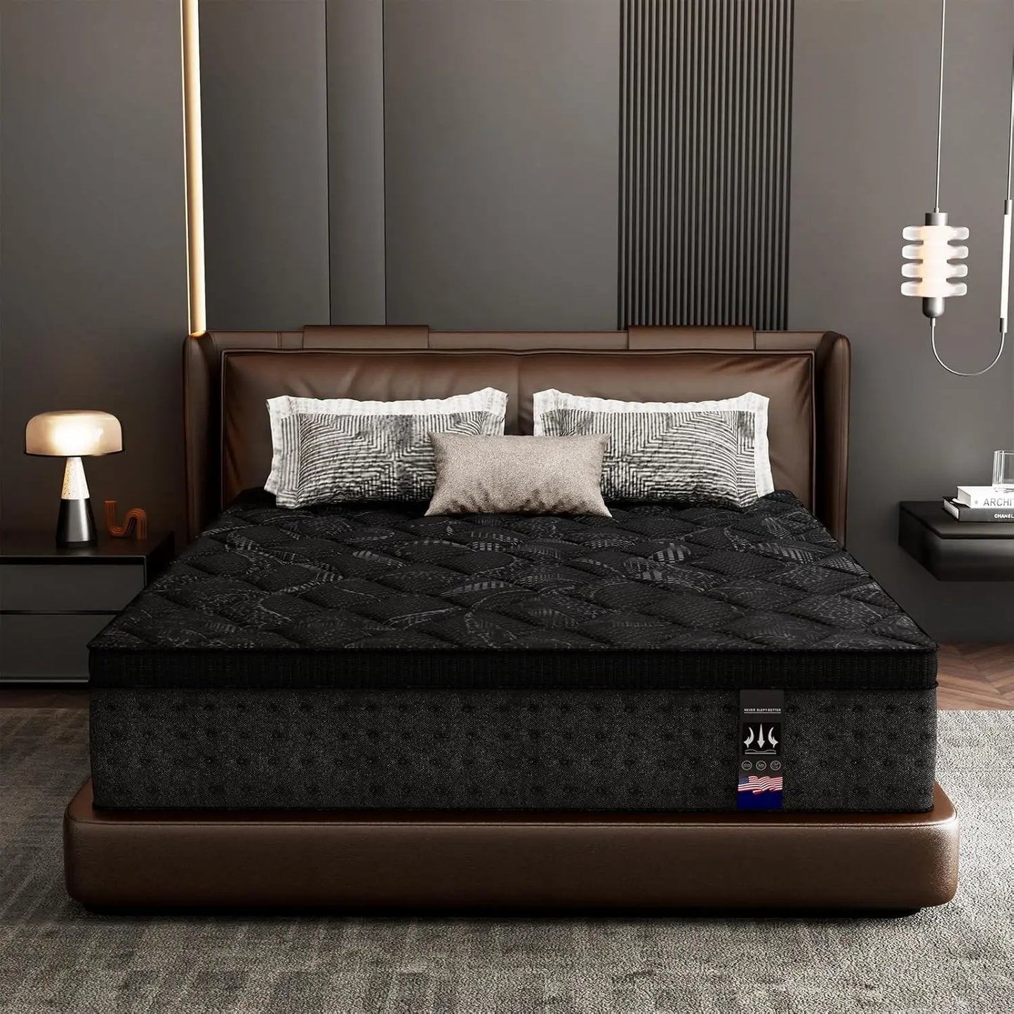14" Twin XL Hybrid Mattress — Cooling Gel Memory Foam & Pocket Springs