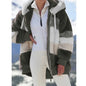 Oversized Jacket for Women Coat Autumn Winter Warm Plush Pocket Hooded Streetwear Loose Lady Zipper Cashmere Outerwear Coat