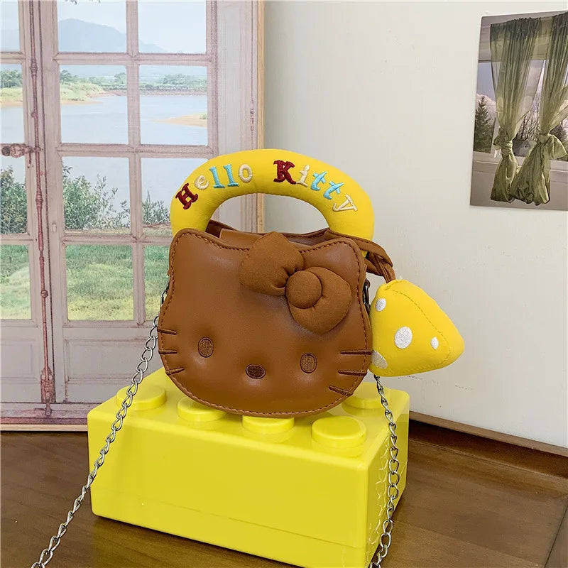 Hello Kitty PU Mini Crossbody / Handbag (Kawaii Daily Shoulder Bag)