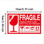 50/100PCS Fragile Stickers The Goods Please Handle with Care Warning Labels