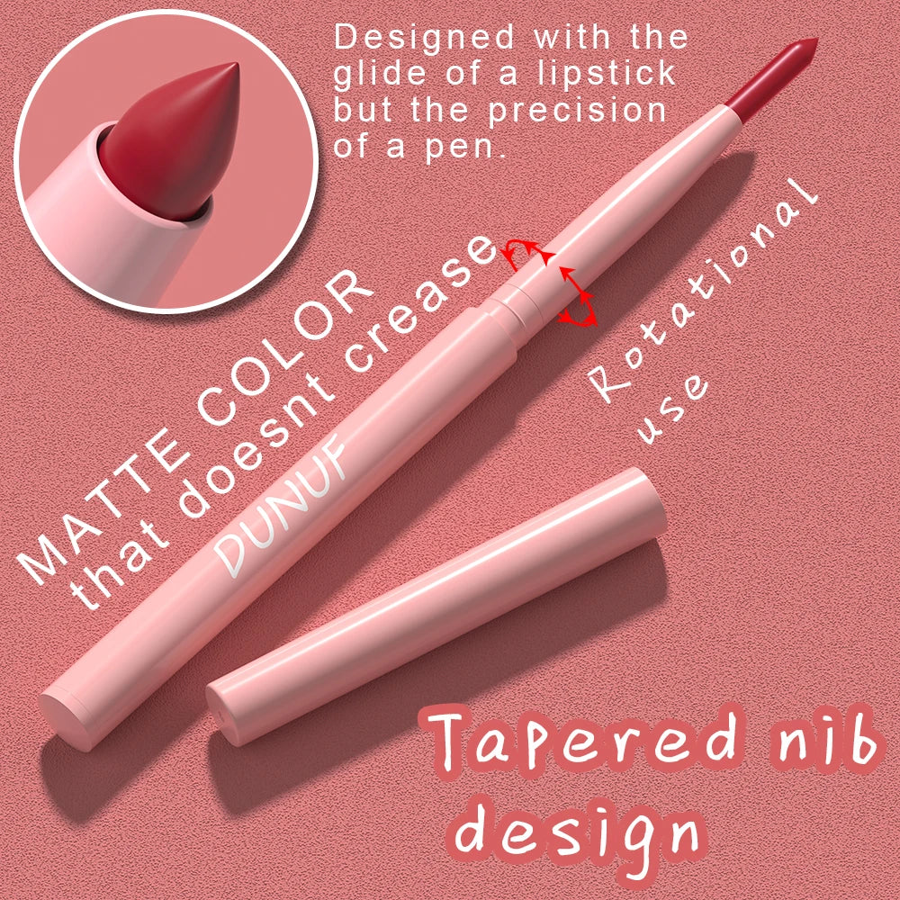 6-piece Velour Matte Lip Liner Non-Fading Lipstick Pens