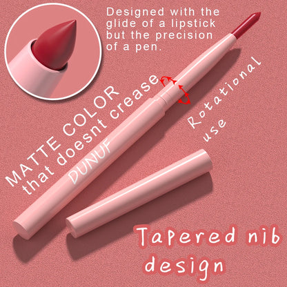 6-piece Velour Matte Lip Liner Non-Fading Lipstick Pens