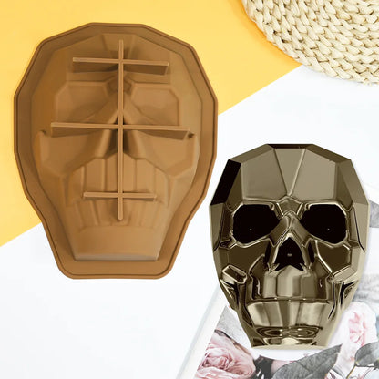 Halloween Mask Design Cake Mold Skull Design Chocolate Mold Halloween Silicone Cake Mould Kitchen Bakeware Dessert Tools