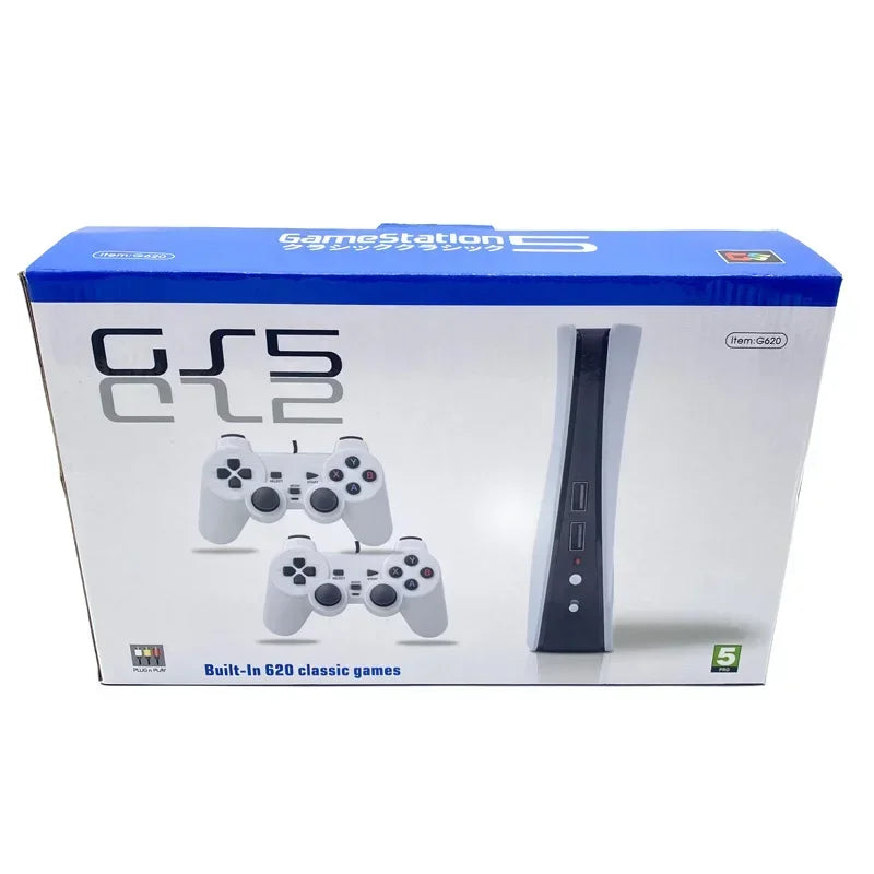 GS5 G620 TV Game Console 8 Bit Retro Consola Video Game Built-In 620 Classic Games Station USB Wired Handheld Gamepad AV Output
