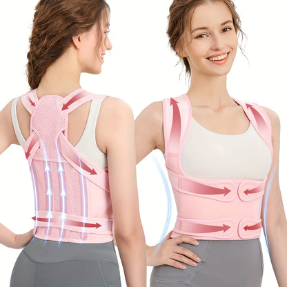 Posture Corrector for Women,Invisible Lightweight Adjustable Back Brace for Upper and Lower Back Pain Relief, Hunchback, Hump