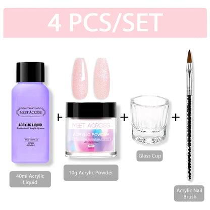 Acrylic Powder Set- Clear /Pink/ Nude