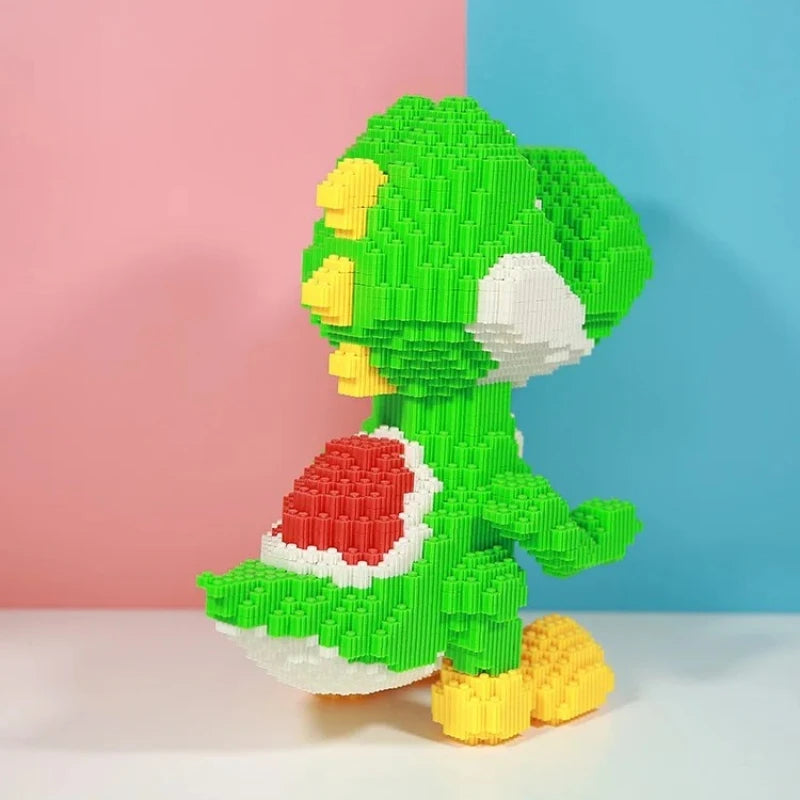 33cm Giant Green Dinosaur Building Blocks (Small Particle Bricks)