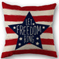 Independence Day Throw Pillow Case USA Fourth of July Freedom Independence Linen Home Living Room Sofa Pillow Case