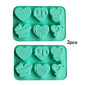 1/2pcs 6 Holes Love Silicone Candy Mold DIY Heart Shaped Candle Soap Mould Chocolate Pudding Jelly Cake Decoration Baking Tool