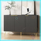 47.2" Modern Fluted Sideboard Cabinet with 3 Doors & Adjustable Shelves