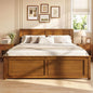 Full Farmhouse Platform Bed – Slat Support, Walnut