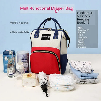 Diaper Bag Backpack Large Capacity  Multi-function Waterproof