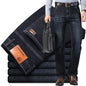 Men’s Stretch Regular Fit Jeans (Business Casual, Classic Straight Denim)