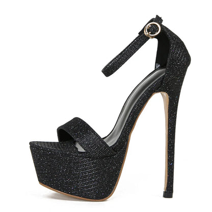 Sequined Platform Catwalk Sandals – Open Toe Stiletto Heels (34–46)