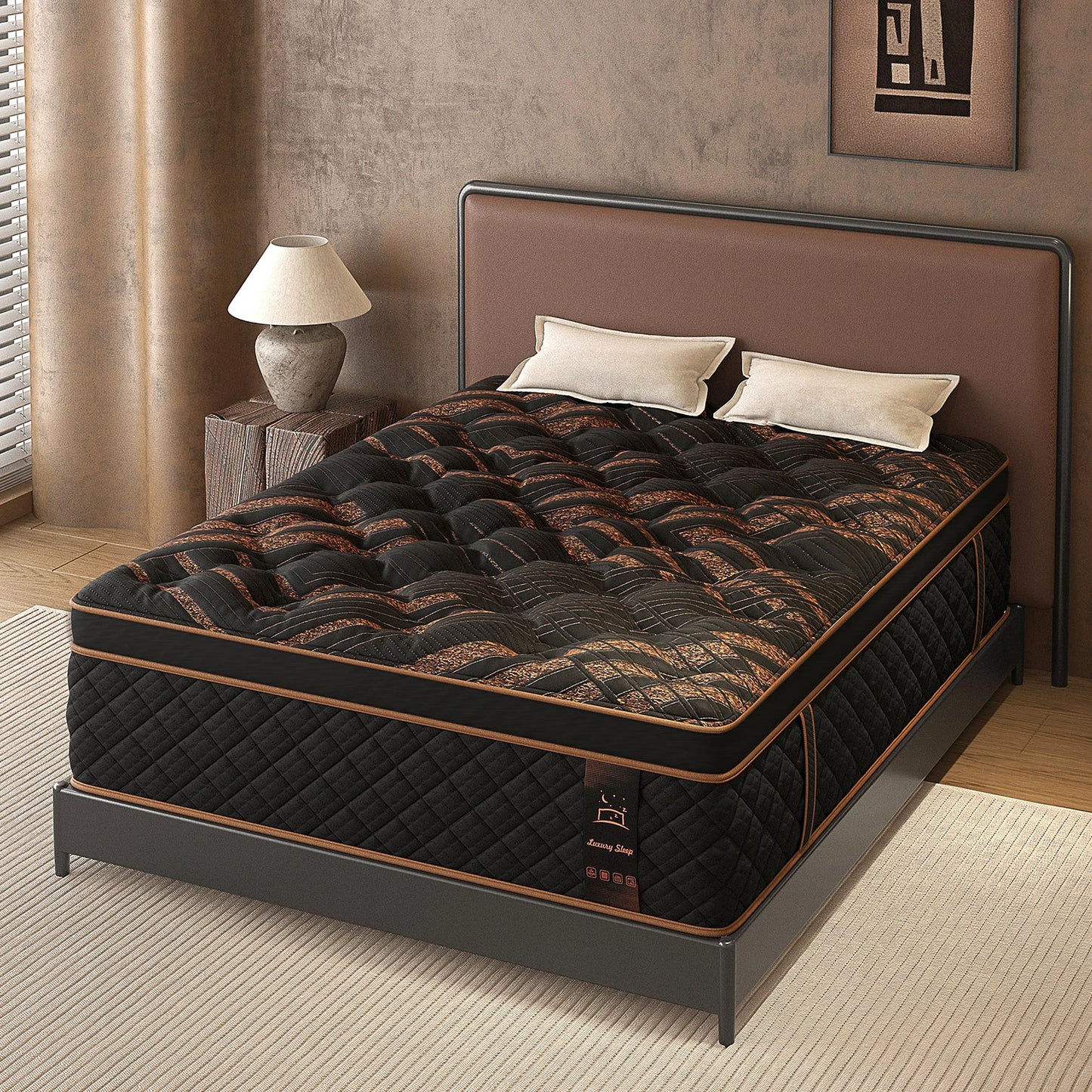 12/14" Hybrid Gel Memory Foam Mattress — Medium Firm, Motion‑Isolating