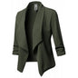 Women’s Open‑Front Slim Blazer – Long Sleeve Office Cardigan