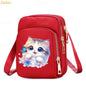 Cat & Dog Faith Quote Crossbody Phone Bag
