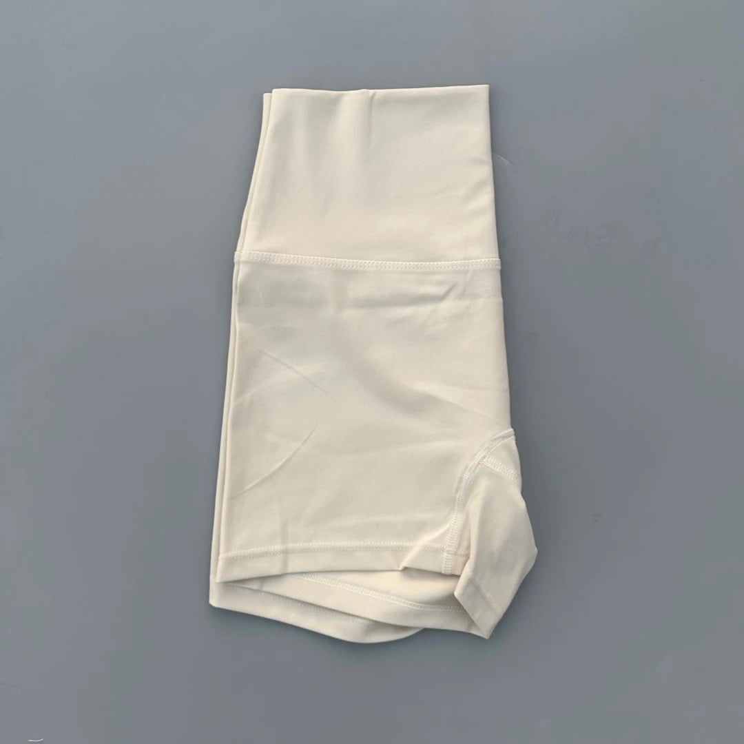 Solid Color High Waist Yoga Ultrashort Leggings Soft Women Gym Athletic Tight Sport Short Compression Comprehensive Training Jog
