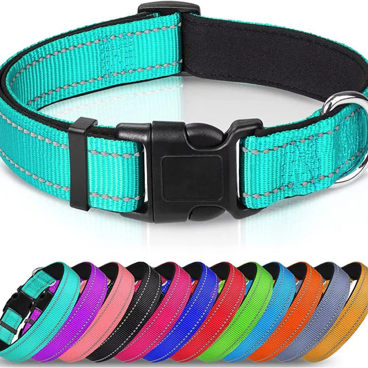Adjustable Reflective Soft Dog Collar Neck 25-60 Centimeter