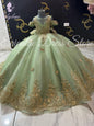 Green Flower Girl Dress For Wedding 3D Butterfly Applique Tulle Kids Birthday Party First Communion Ball Gowns Customized