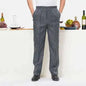 Unisex Chef Pants Cook Chef Pants with Elastic Waist Uniform