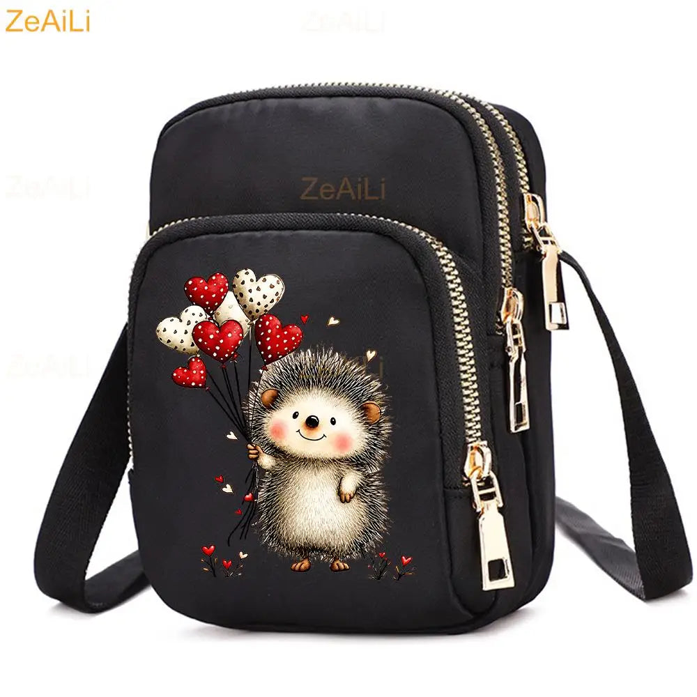 Cat & Dog Faith Quote Crossbody Phone Bag