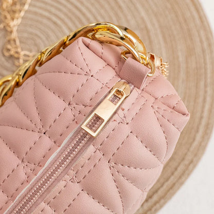 Women's Fashion Chain Embroidered Shoulder Bag