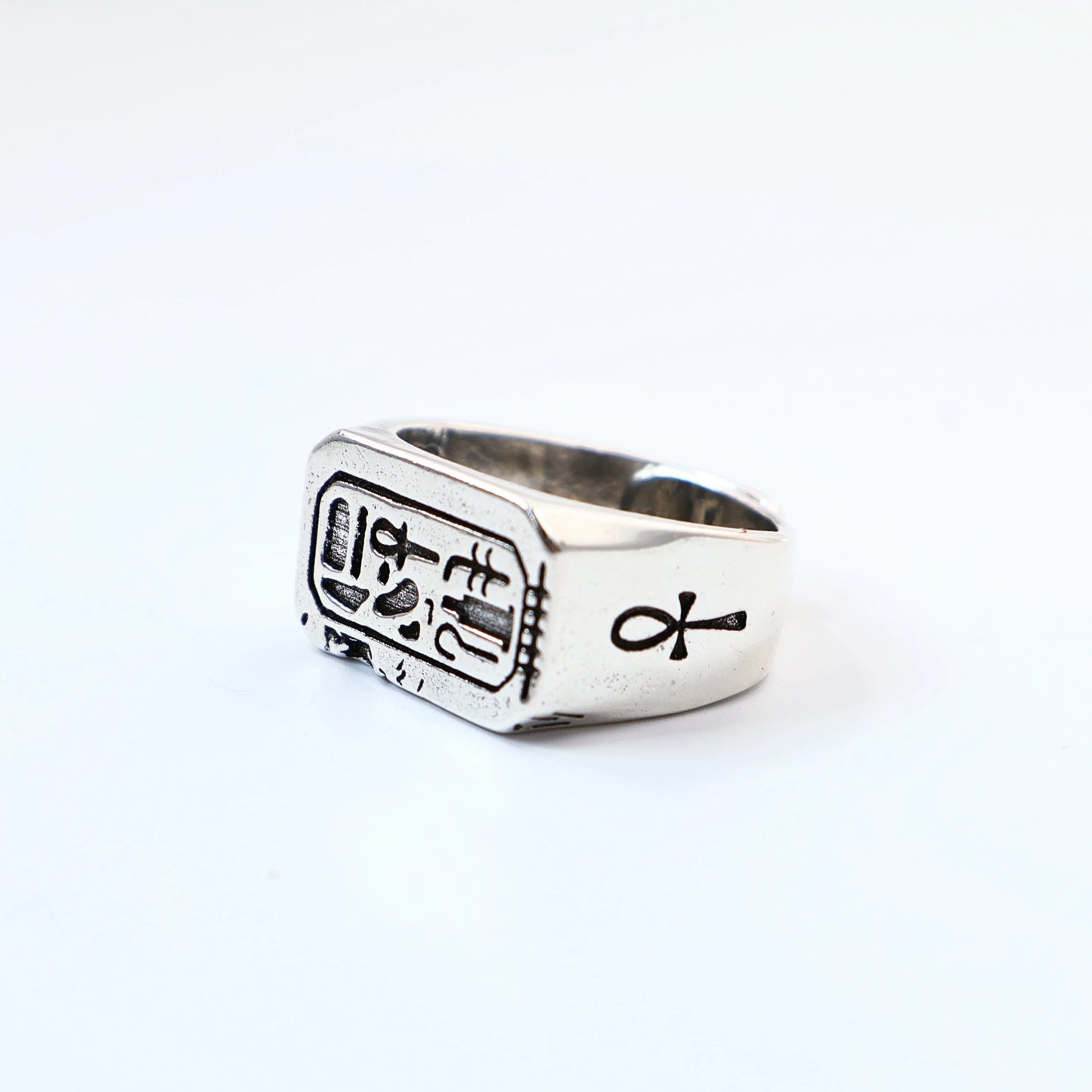 Retro “Immortality” Egyptian Myth Adjustable Open Ring