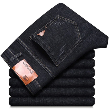 Men’s Classic Casual Stretch Slim Jeans (Straight Fit, Smart Casual Denim)