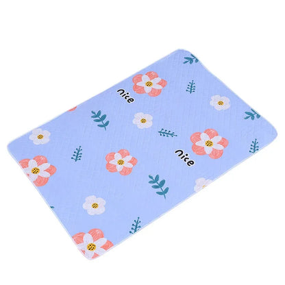 Waterproof Washable Mattress Urine Mat for Baby Toddlers Cute Cartoon Bed Protector Diaper Bedding Urine Pads Cloth Breathable