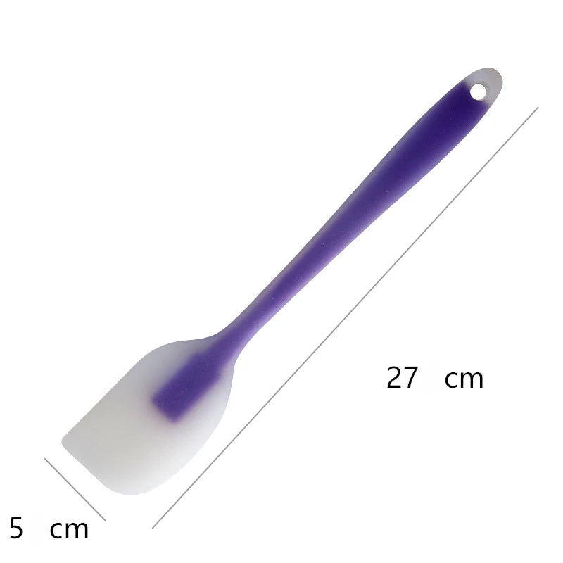 Baking Tools Spatula Integrated High Temperature Cake Cream Silicone Spatula Translucent Head Spatula Baking Tools Kitchen Tools