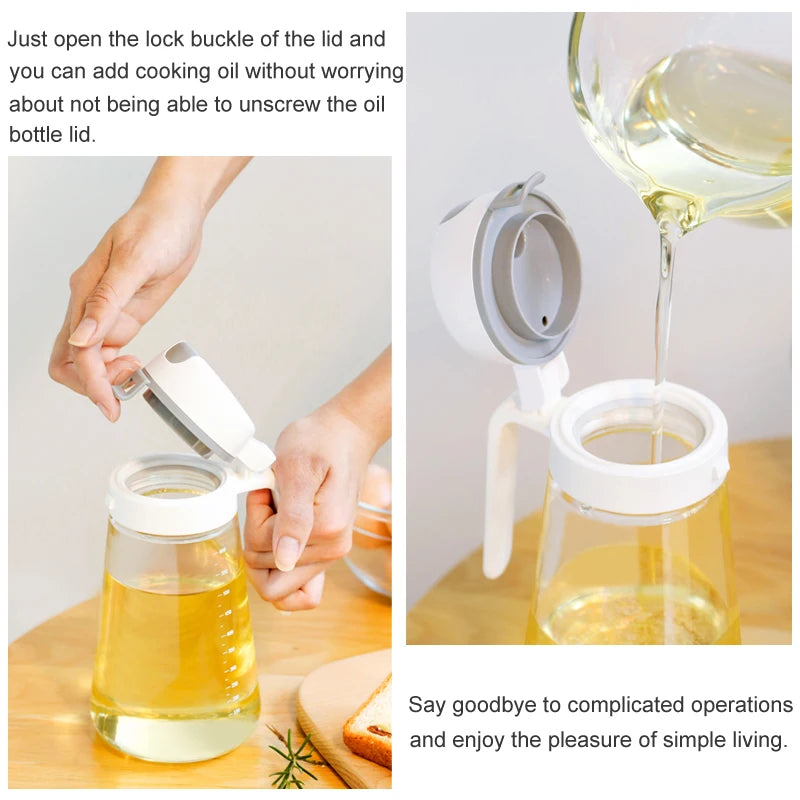 Auto Flip Syrup-Cooking Oil Dispenser Bottle