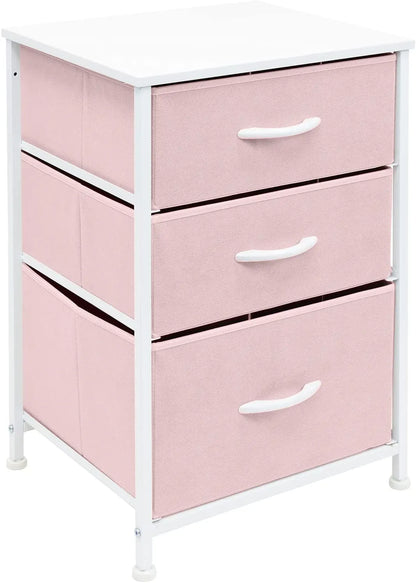 3‑Drawer Nightstand – Bedroom Storage Tower
