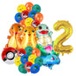 Classical Pikachu Birthday Party Decoration Set (Backdrop · Balloons · Tableware · Kids Event Supplies)