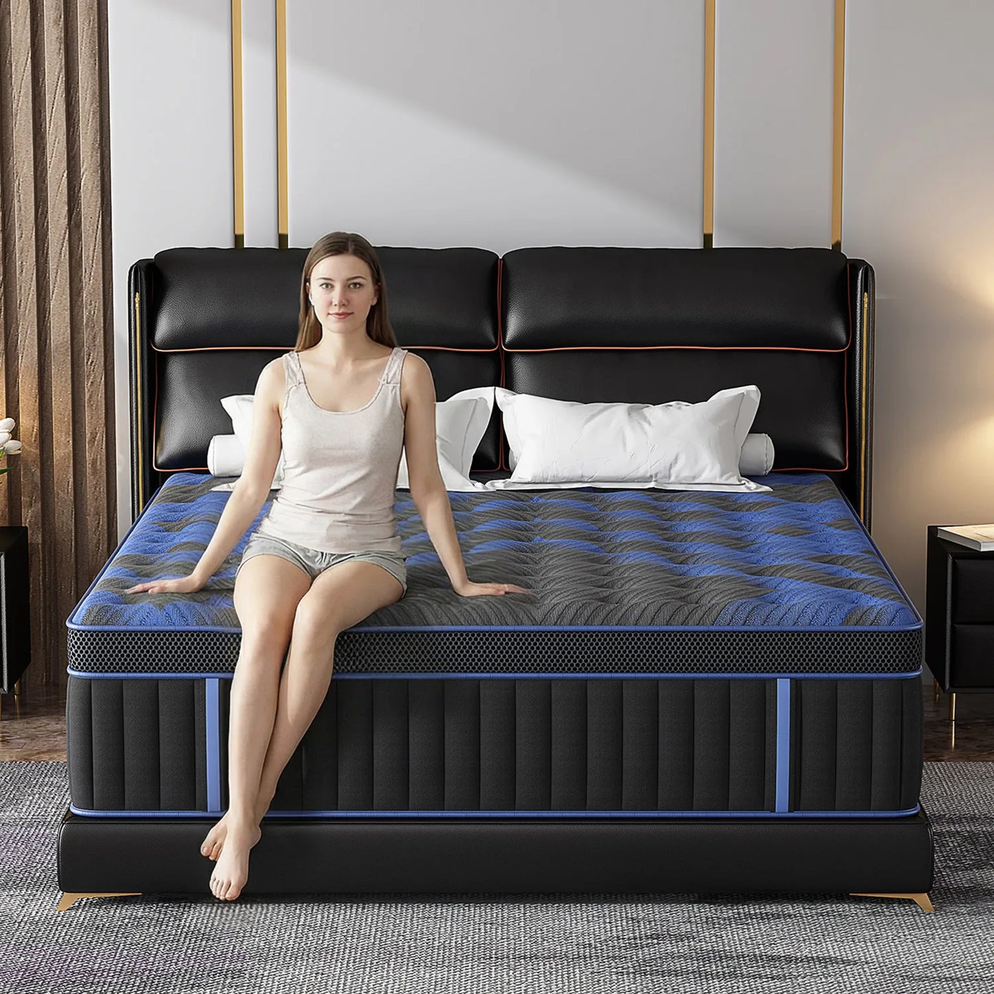 Hybrid Memory Foam Mattress — 12/14" Bed‑in‑Box