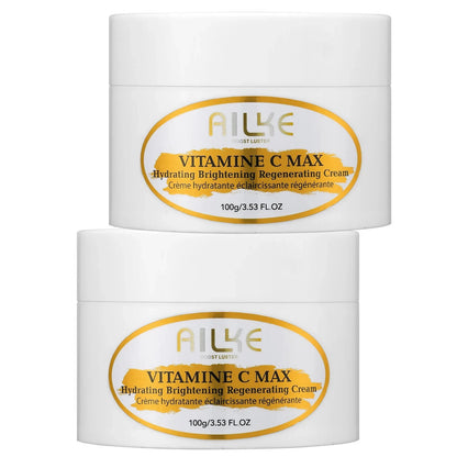 AILKE Vitamin C Skin Care Set, with Lightening Body Lotion, Even Skin Tone Face Cream, Whitening Serum, Brightening Soap