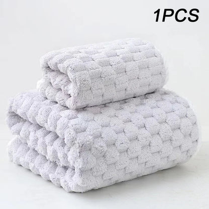Thickening High quality bamboo charcoal coral velvet fiber bath towel Super Absorbent And Quick Drying Bath Towel Bathroom Use