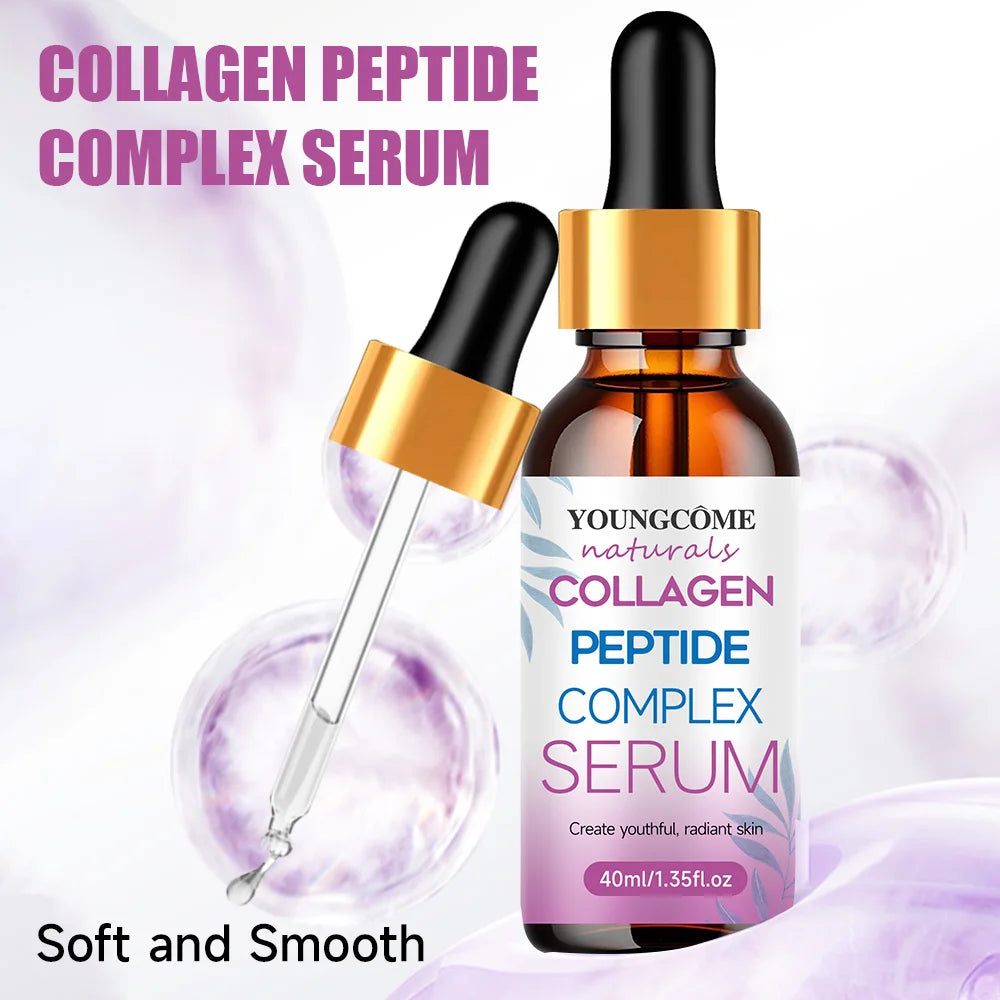 Collagen Wrinkle Remover Face Serum Lifting Firming Fade Fine Lines Anti-aging Essence Whitening Brighten Nourish Skin Care