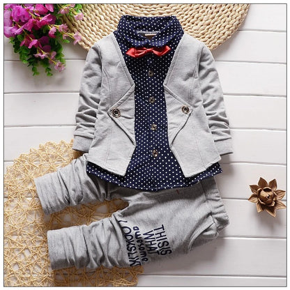 Baby Boys Suit Children Fashion Jacket Pants 2Pcs/Set Toddler