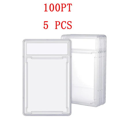 35/55/75/100PT Baseball Star Cards Slab Label Grade Trading Card Sleeves Protector Acrylic Stand Plastic Game PTCG Gift Kids Toy