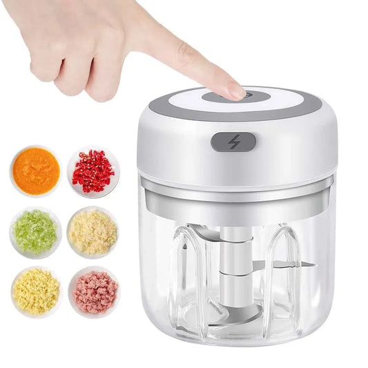 Mini Wireless Electric Garlic Crusher 100ml/250ml Portable Chopper USB Charging
