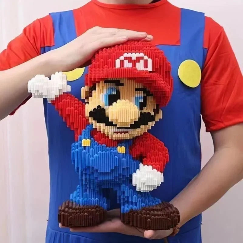 Super Brother Cartoon Micro Block Toy – Assembly Model