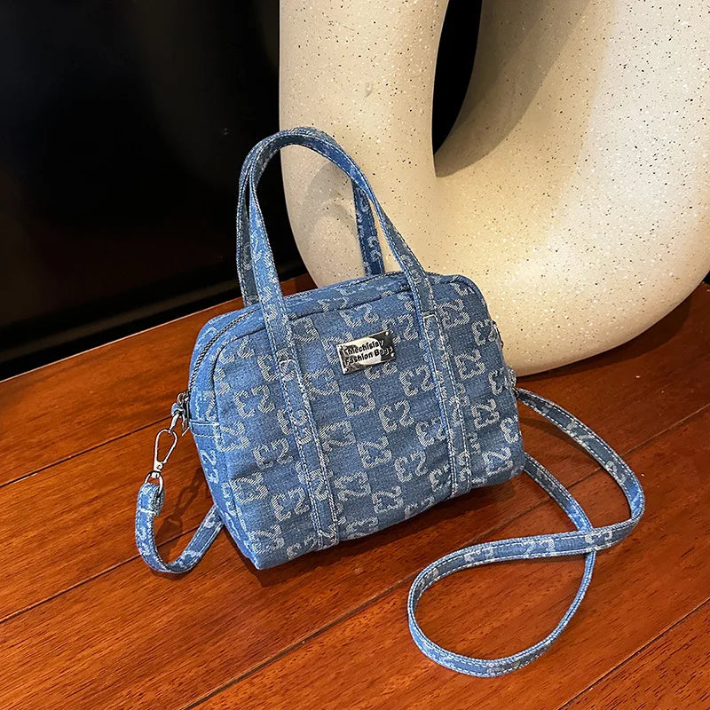 Korean Denim Mini Crossbody Bag – Casual Urban Style