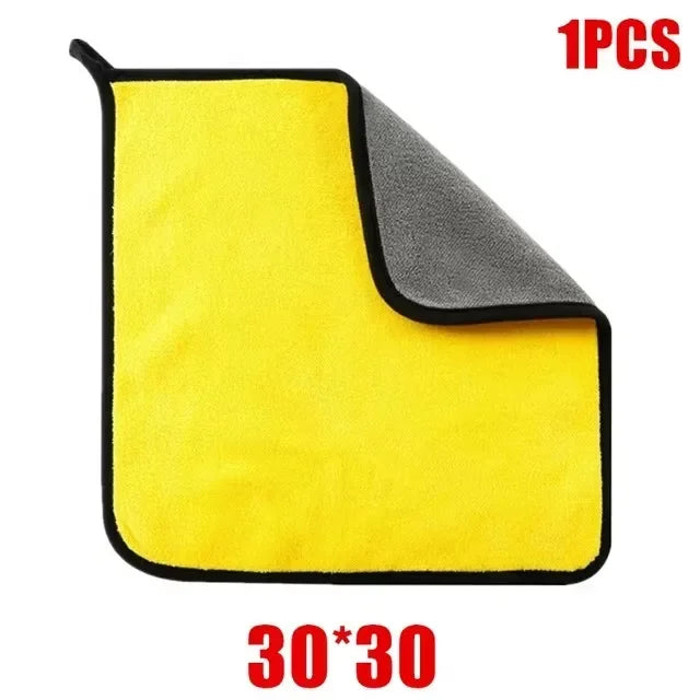 1/3/6Pcs Microfiber Car Cleaning Towels Car Wash Drying Cloth Hemming Microfiber Towel Care Wash Cloth Car Detailing Accessories