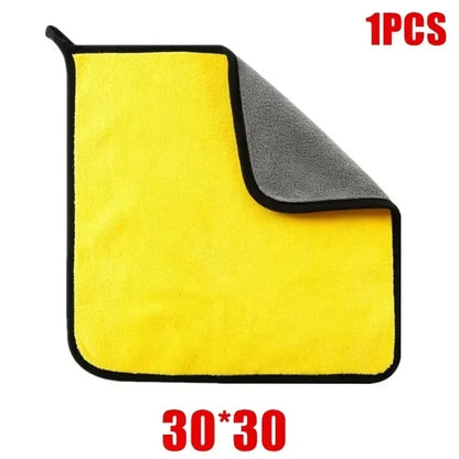 1/3/6Pcs Microfiber Car Cleaning Towels Car Wash Drying Cloth Hemming Microfiber Towel Care Wash Cloth Car Detailing Accessories