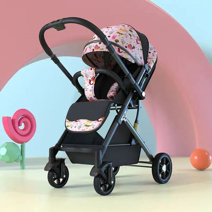Lightweight Two‑Way Baby Stroller – High‑Landscape Newborn Four‑Wheel