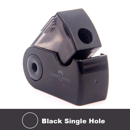 Mini Pencil Sharpener Single Double Hole Black/Red/Blue