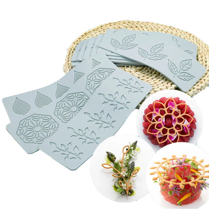 Meibum Fruit and Leaves Design Cake Lace Mat Sugarcraft Silicone Molds Fondant Cake Moulds Dessert Decorating Tools Bakeware