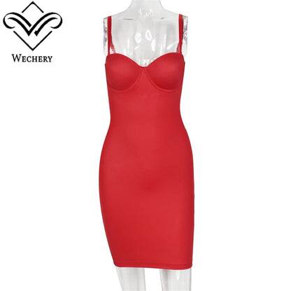 Red Slimming Shapewear Dress