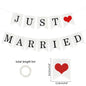 68cm * 48cm Wedding Photo Booth Props Just Married Photobooth Party Backdrop Decoration Bridal Bachelorette Supplies